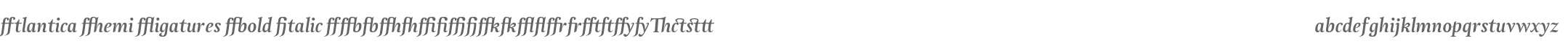 Atlantica Demi Ligatures Bold Italic