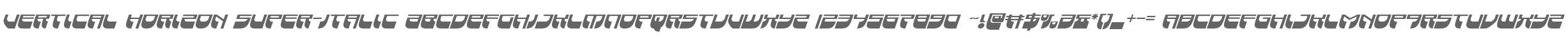 Vertical Horizon Super-Italic