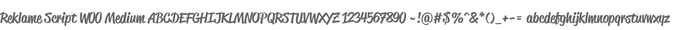Reklame Script W00 Medium