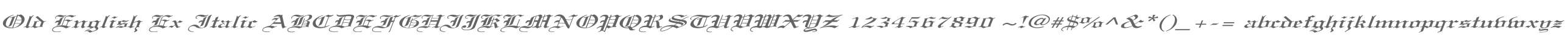 Old English Ex Italic