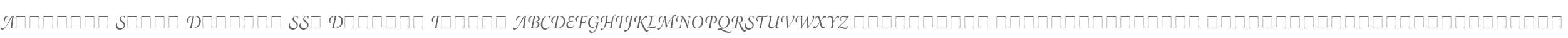 Atlantix Swash Display SSi Display Italic