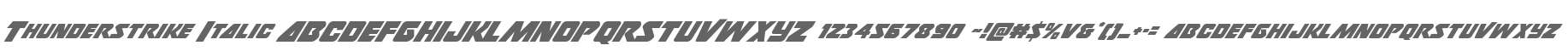 Thunderstrike Italic