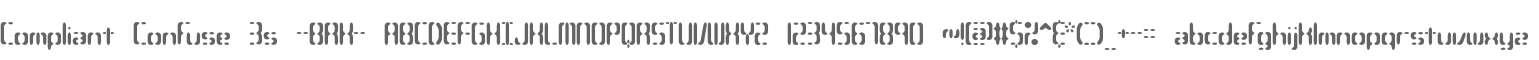 Compliant Confuse 3s -BRK-