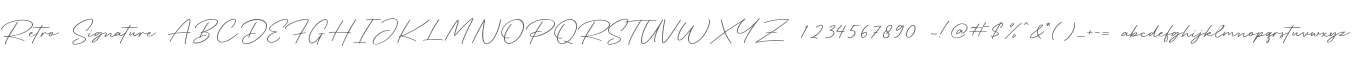Retro Signature