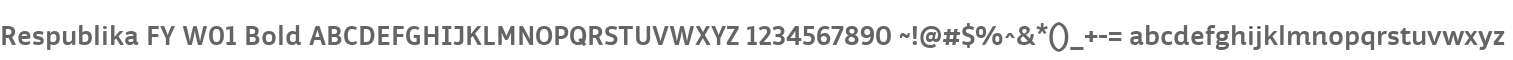 Respublika FY W01 Bold