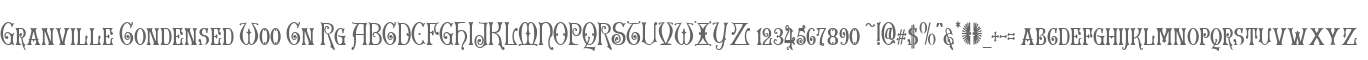 Granville Condensed W00 Cn Rg