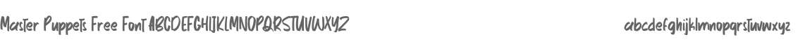 Master Puppets Free Font
