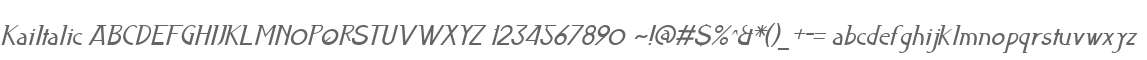 KaiItalic