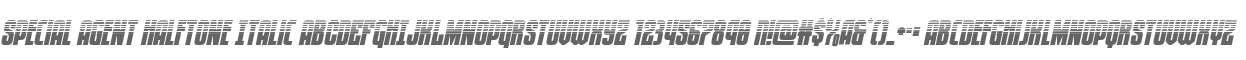 Special Agent Halftone Italic