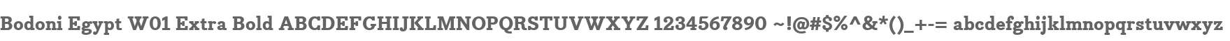 Bodoni Egypt W01 Extra Bold