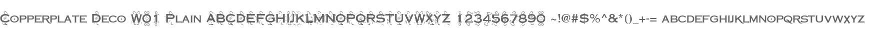 Copperplate Deco W01 Plain