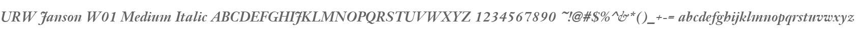 URW Janson W01 Medium Italic