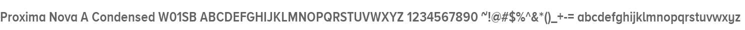 Proxima Nova A Condensed W01SB