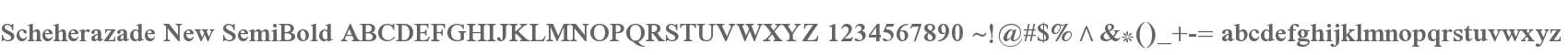 Scheherazade New SemiBold
