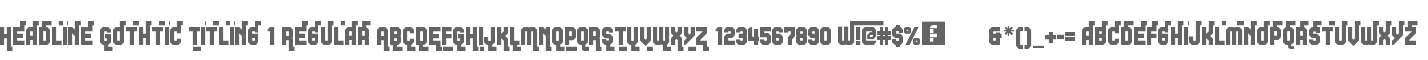 Headline Gothtic Titling 1 Regular