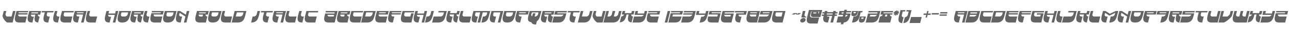 Vertical Horizon Bold Italic