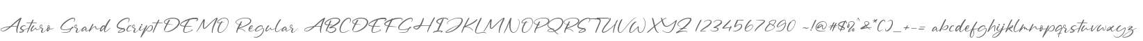 Asturo Grand Script DEMO