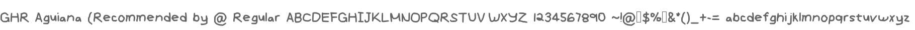 GHR Aguiana (Recommended by @
