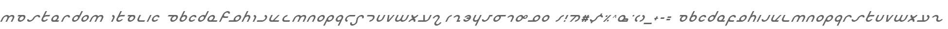 Masterdom Italic