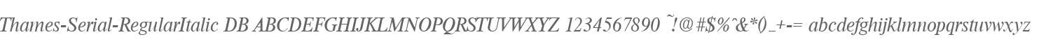 Thames-Serial-RegularItalic DB