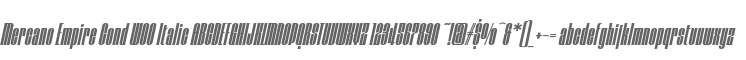 Mercano Empire Cond W00 Italic