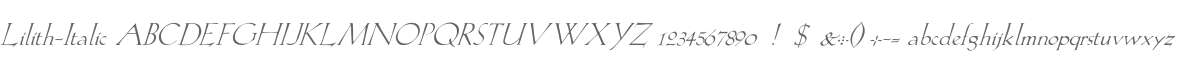 Lilith-Italic