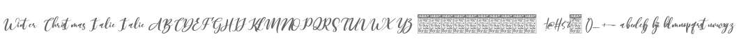 Winter Christmas Italic Italic