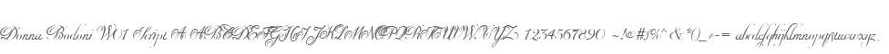 Donna Bodoni W01 Script A