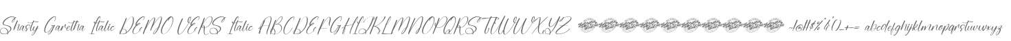 Shasty Garetha Italic DEMO VERS