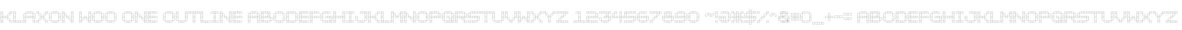 Klaxon W00 One Outline