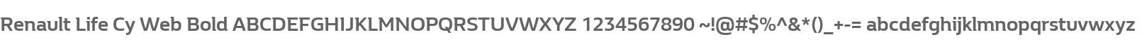 Renault Life Cy Web Bold