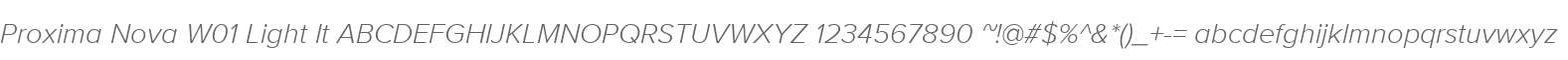 Proxima Nova W01 Light It