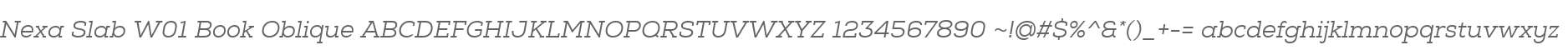 Nexa Slab W01 Book Oblique