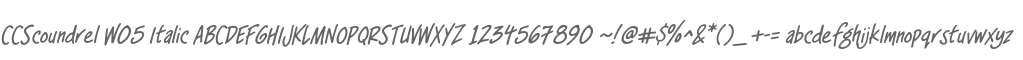CCScoundrel W05 Italic