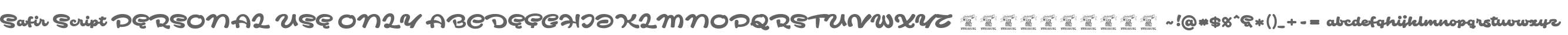 Safir Script PERSONAL USE ONLY