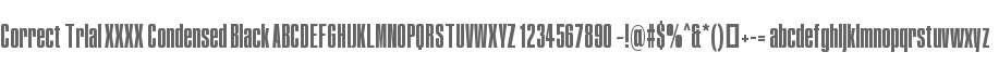 Correct Trial XXXX Cond Black