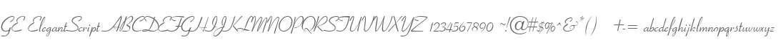 GE ElegantScript