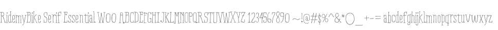 RidemyBike Serif Essential W00