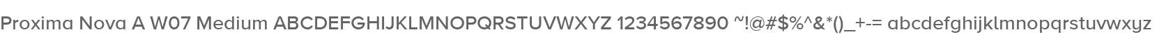 Proxima Nova A W07 Medium