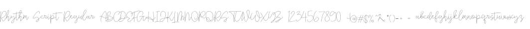 Rhythm Script Regular
