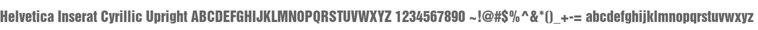 Helvetica Inserat Cyrillic Upright