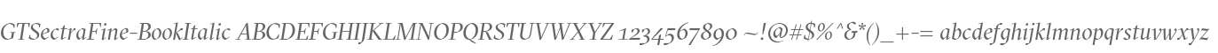 GTSectraFine-BookItalic