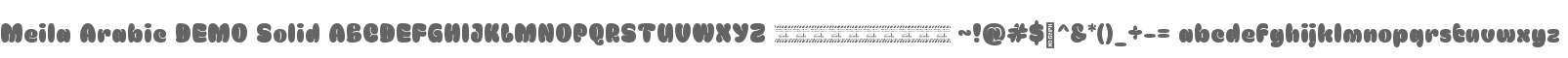 Meila Arabic DEMO Solid