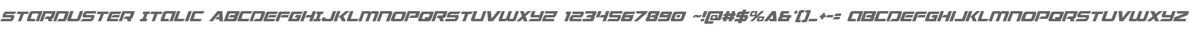 Starduster Italic