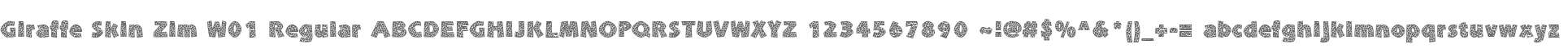 Giraffe Skin Zim W01 Regular