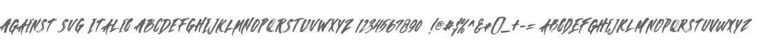 Against SVG Italic
