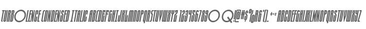 Turb0lence Condensed Italic