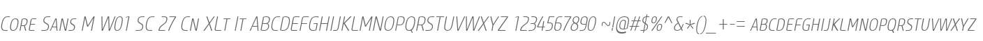 Core Sans M W01 SC 27 Cn XLt It