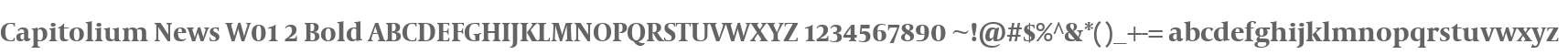 Capitolium News W01 2 Bold