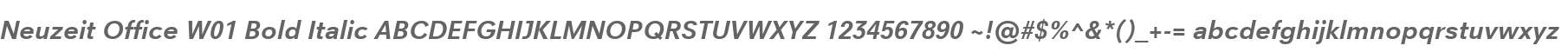 Neuzeit Office W01 Bold Italic